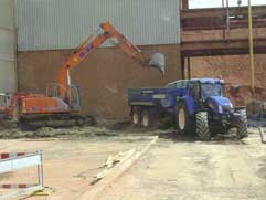 Einsatz auf einer Baustelle